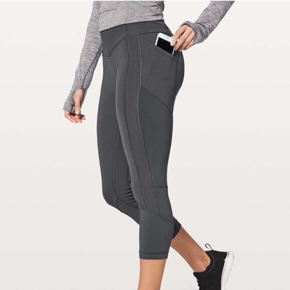 Lululemon All The Right Places Crop II *23" Blue Tied - Picture 6 of 6